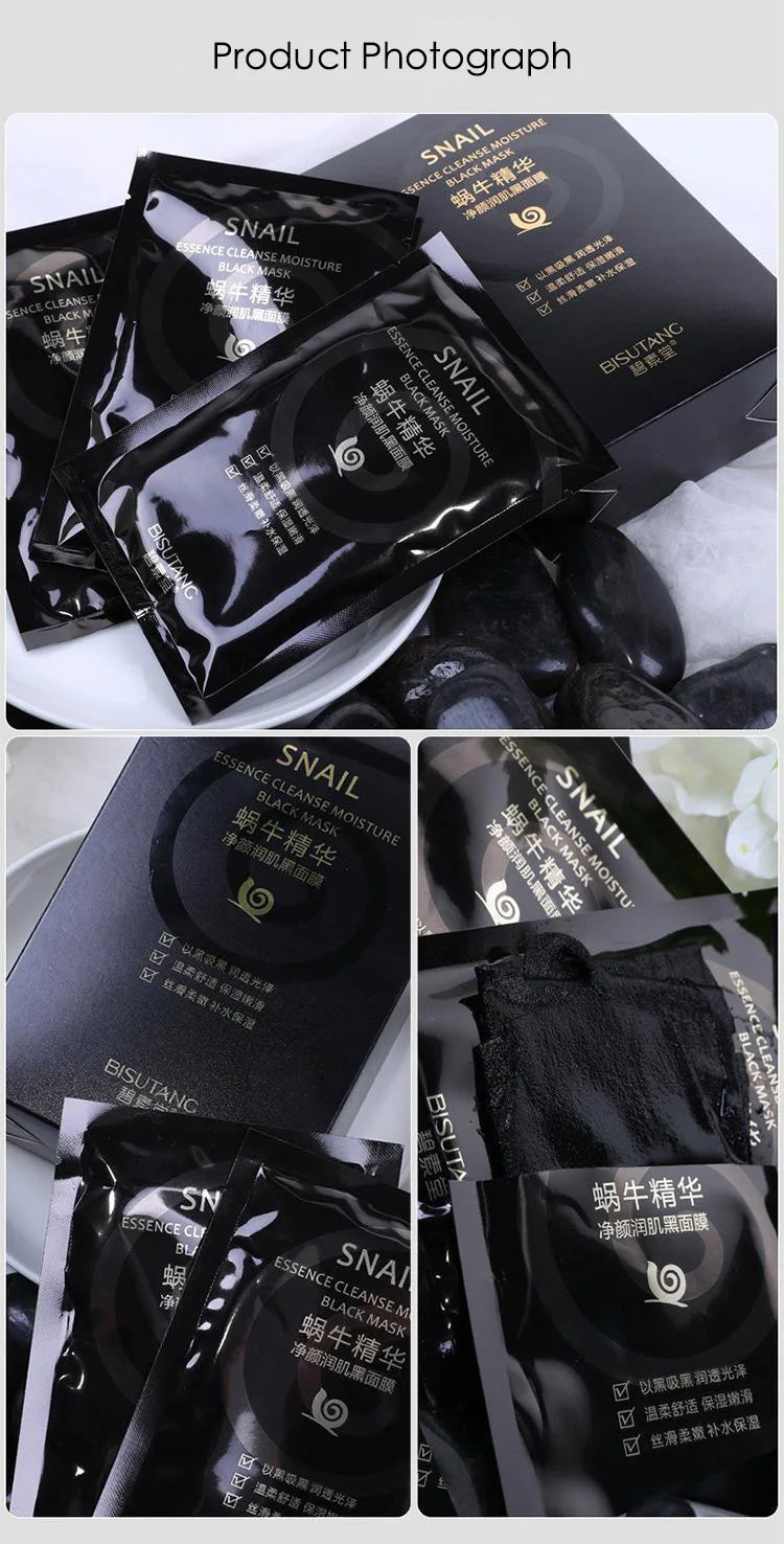 Snail & Hyaluronic Acid Face Sheet Mask – 10pcs | Korean Skincare