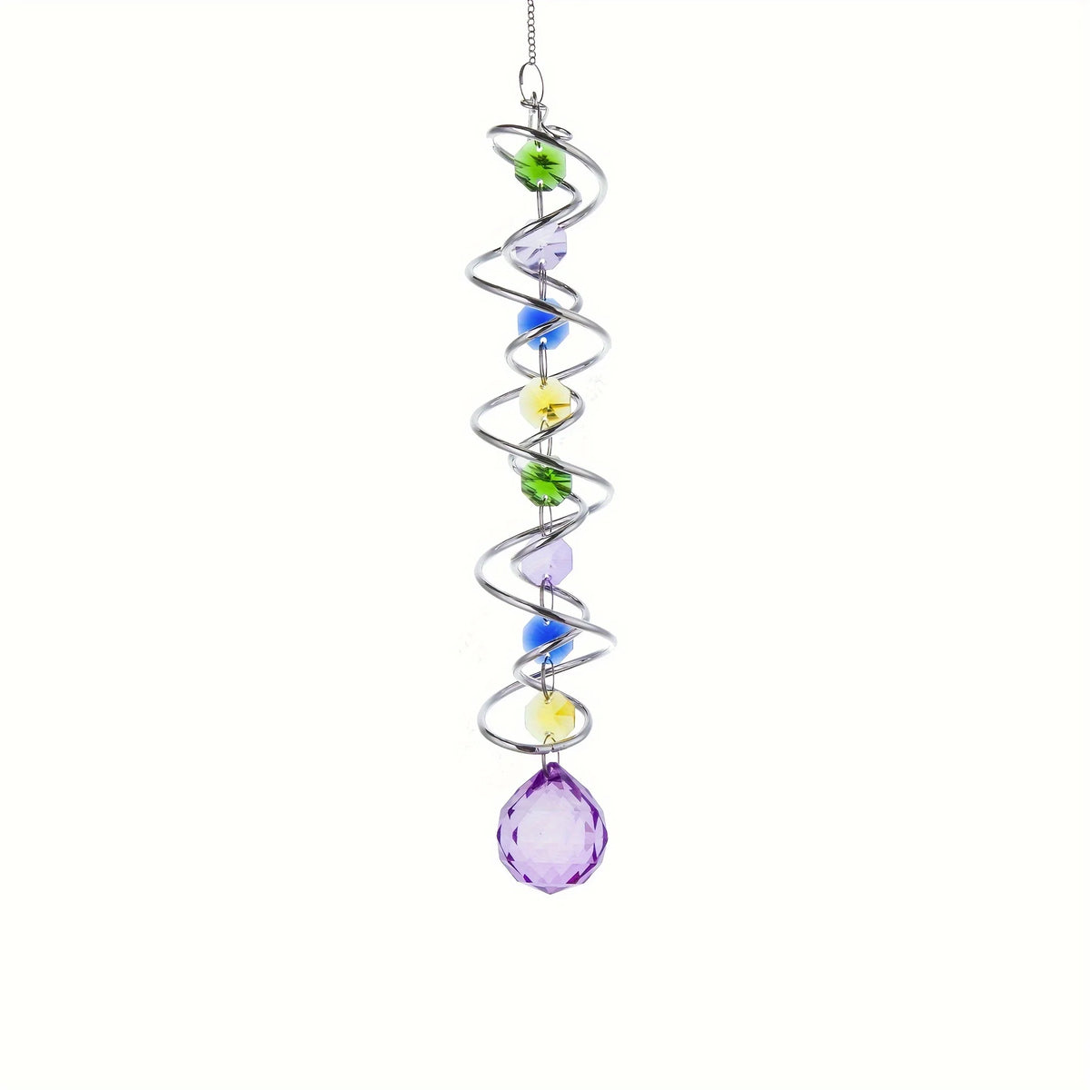 360° Rotating Crystal Glass Suncatcher | Colorful Window Pendant in 5 Designs