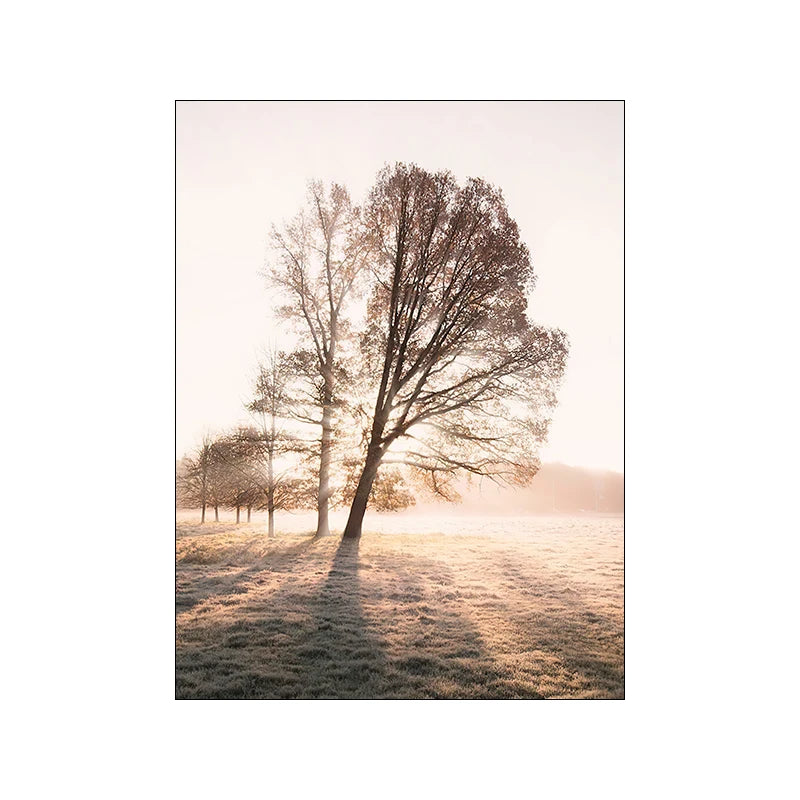 Botanical Landscape Canvas Print | Modern Wall Art for Living Room & Home Décor