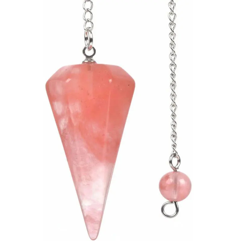 Natural Stone Crystal Pendulum Pendant