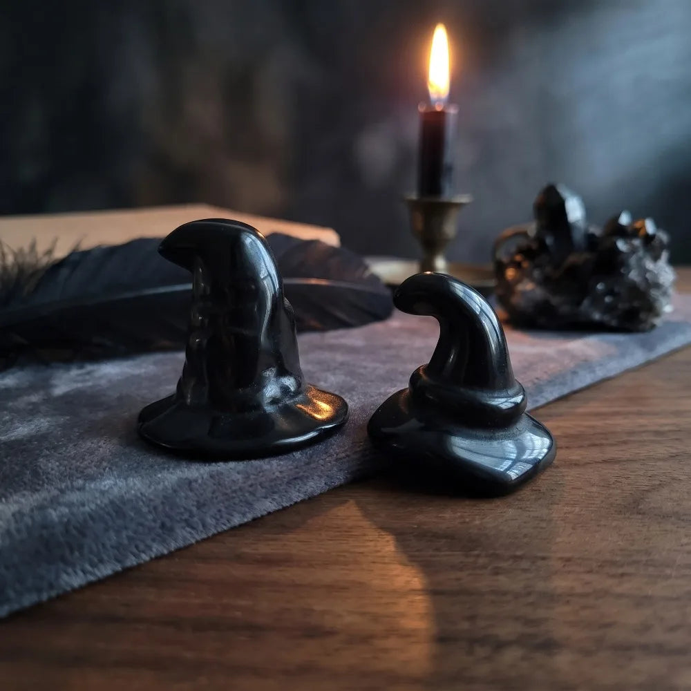 Mini Witch Hat Ornament | Crystal-Inspired Décor