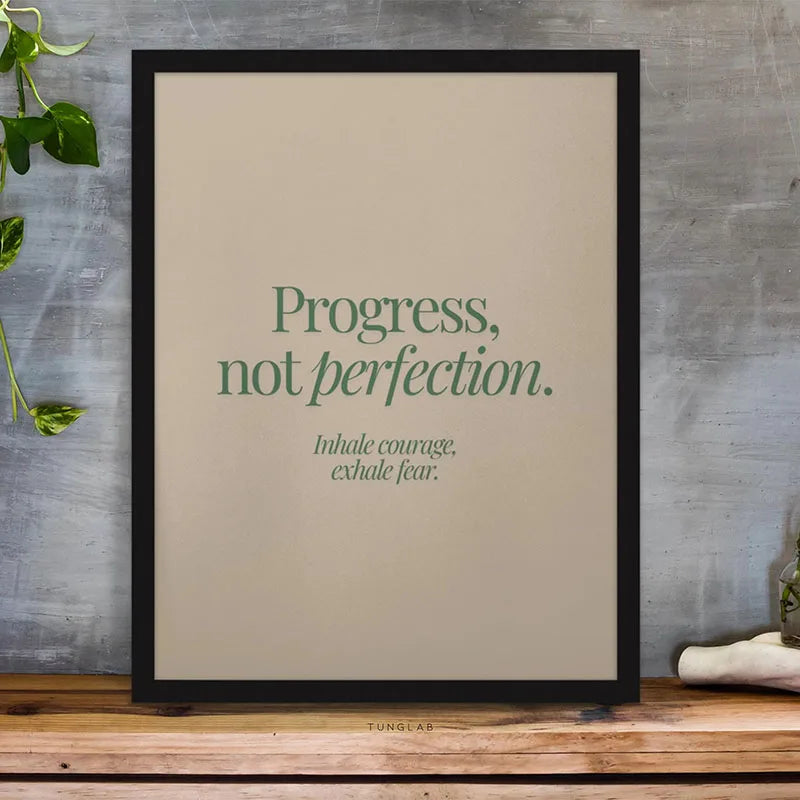 Motivational Quote Canvas Print | Minimalist Wall Art for Home & Office