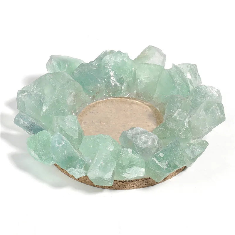 Handmade Crystal Candle Holder for Reiki Healing