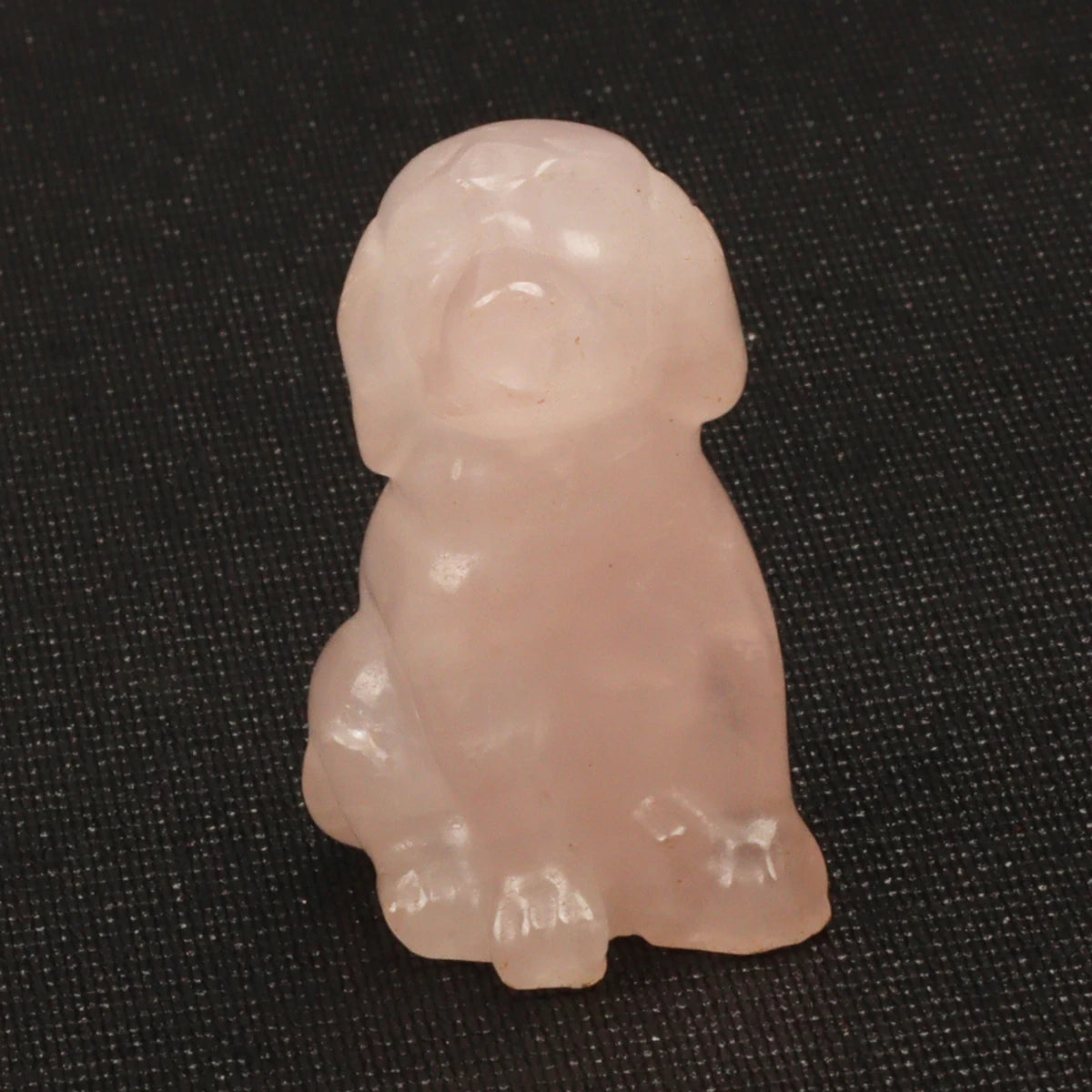 Mini Sitting Puppy Figurine | Stone & Opalite Options