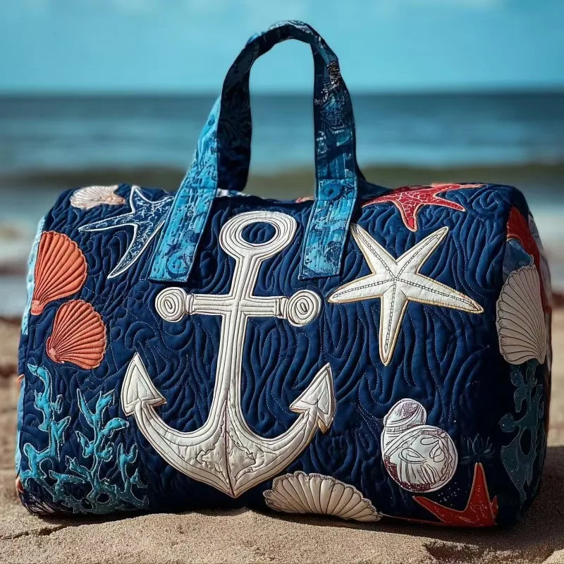 Quilted Travel Duffle Tote Bag | 30 Styles | Beach, Gym & Hiking