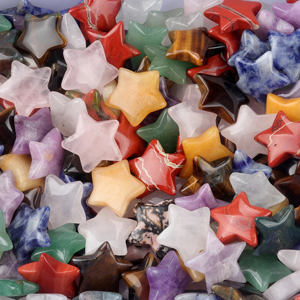 Crystal & Stone Star Set | 5-Piece Celestial Decor