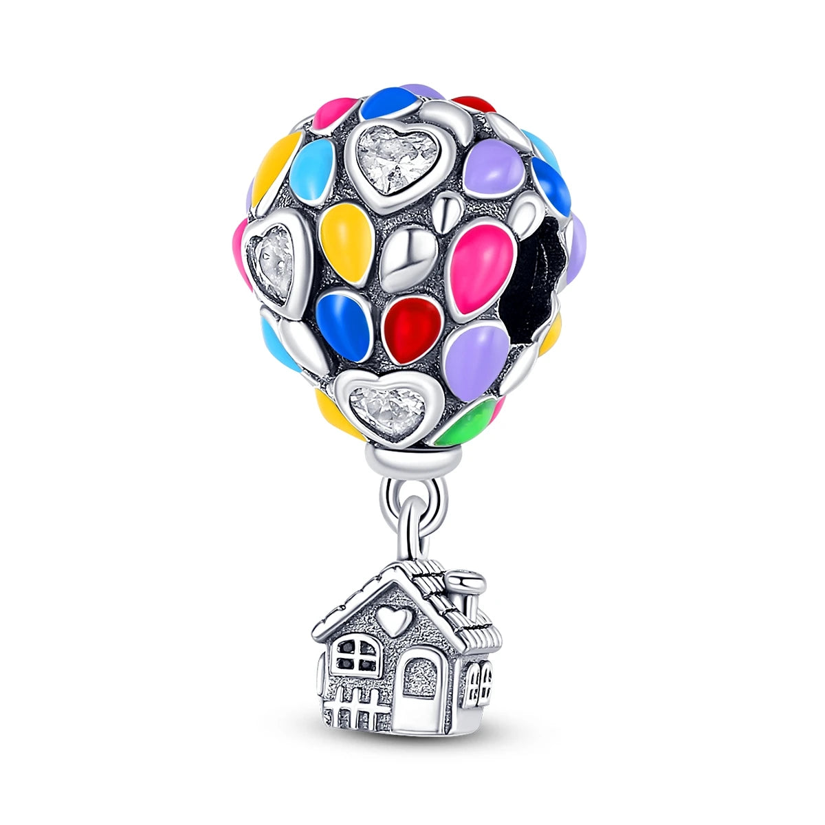925 Sterling Silver Charm Holder Set – Bag Charm & Key Ring for DIY Jewelry