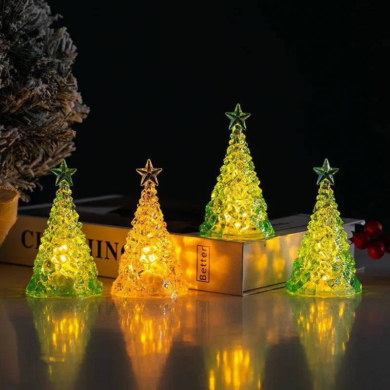 Mini LED Christmas Tree | Resin & Plastic Tabletop Decor