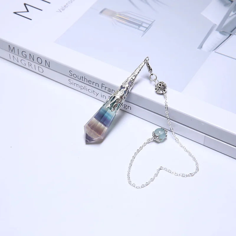 Crystal Pendulum Pendant | Natural Healing Stone | Reiki Chakra Energy