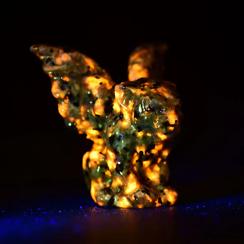 Natural Stone Crystal Gargoyle Figurine