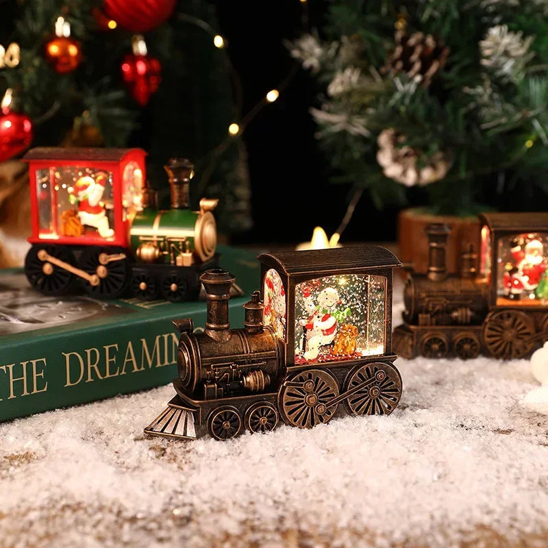 Light-Up Christmas Scene Decorations | Trains & Phone Booths