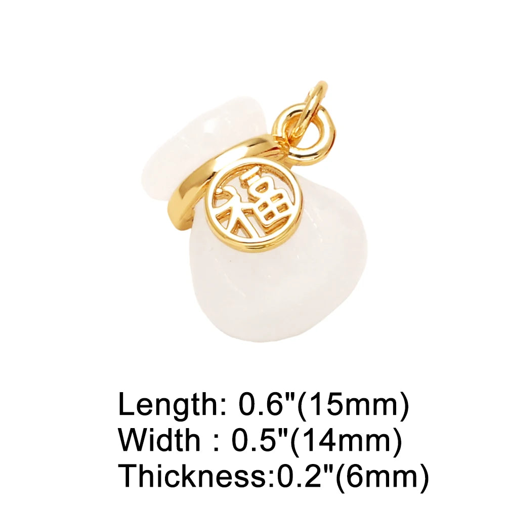 Cubic Zirconia Heart Charms for Jewelry Making – Copper DIY Bracelet Pendants