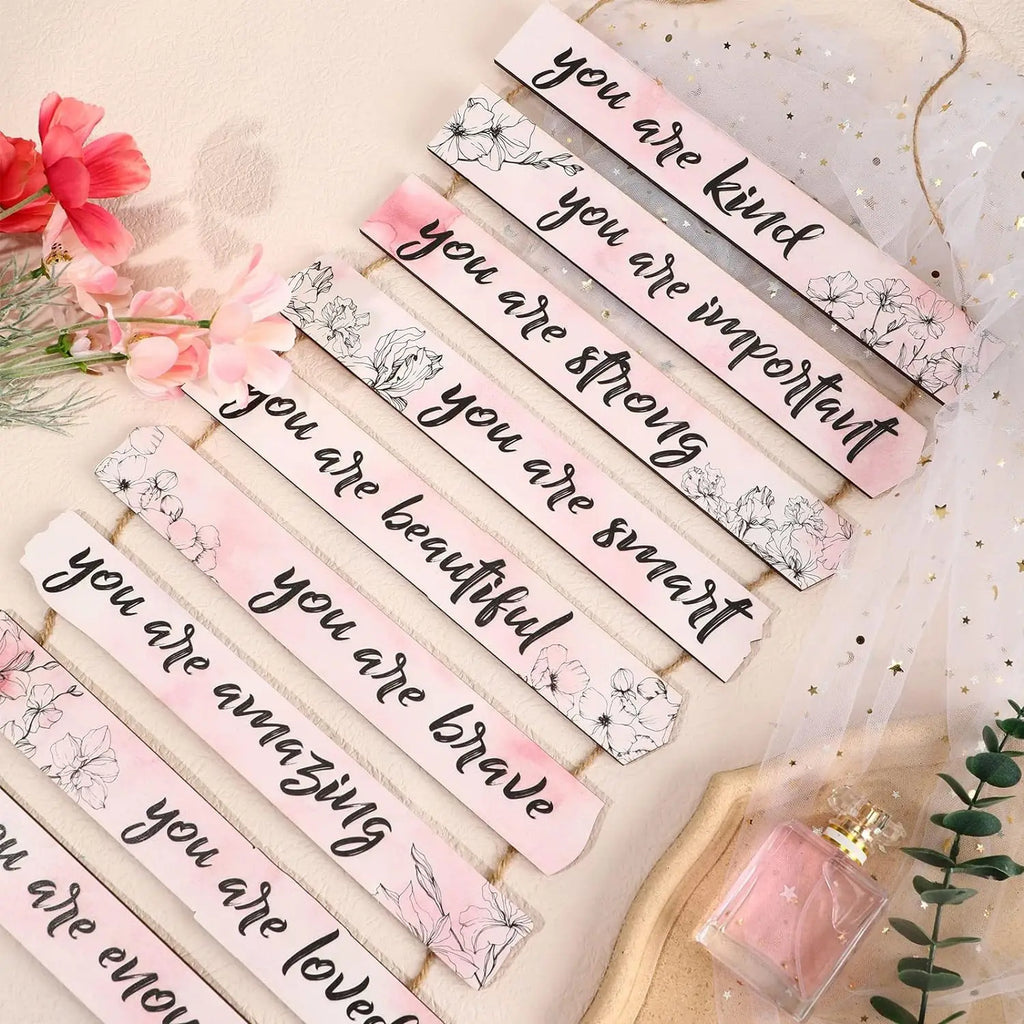 "You Are Amazing" Floral Wooden Wall Sign | Inspirational Home Decor