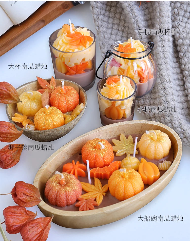 Pumpkin Spice Soy Wax Candle | Halloween & Autumn Aromatherapy | Handmade Room Decor Gift