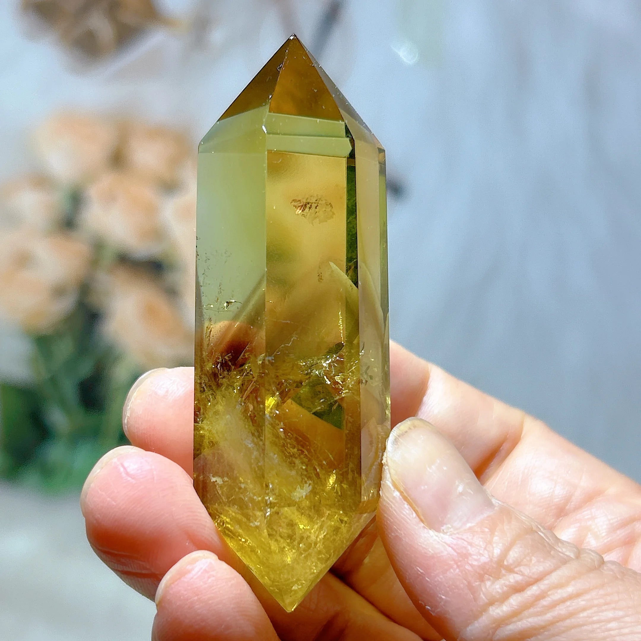 Smoky Citrine Double Tower Crystal