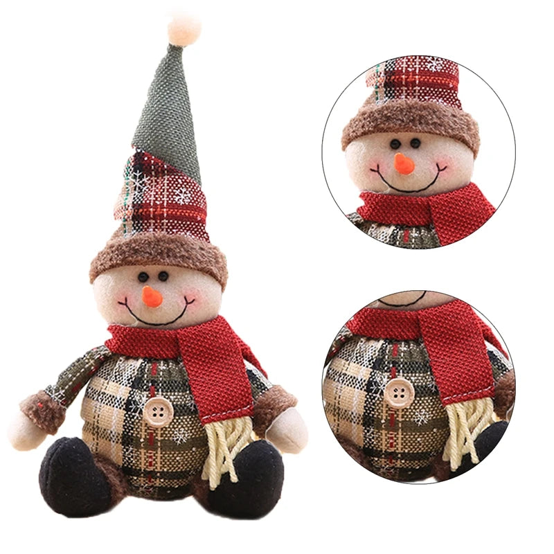 Cozy Plaid Christmas Characters | Singles or 3-Piece Set