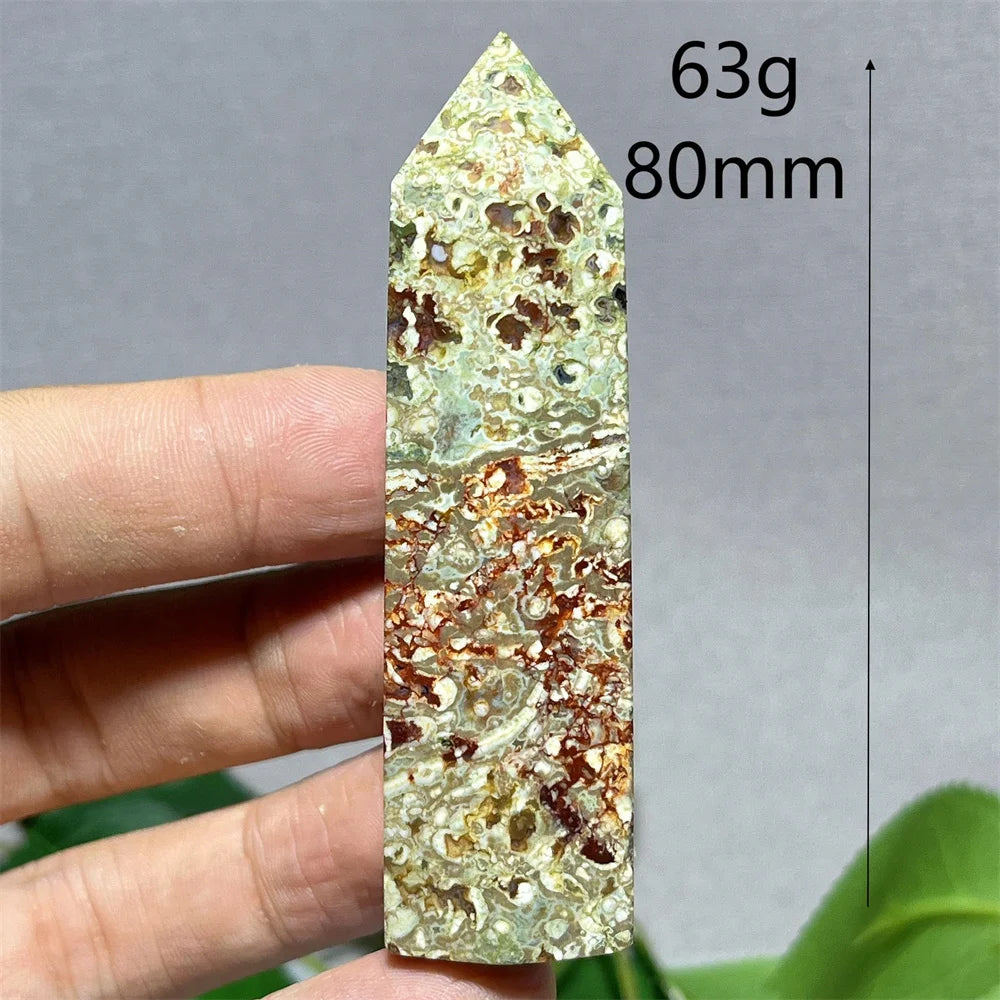Natural Rainforest Crystal Tower — Flashy Quartz Mineral Wand for Reiki & Feng Shui