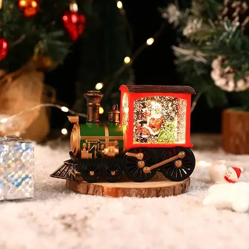 Light-Up Christmas Scene Decorations | Trains & Phone Booths