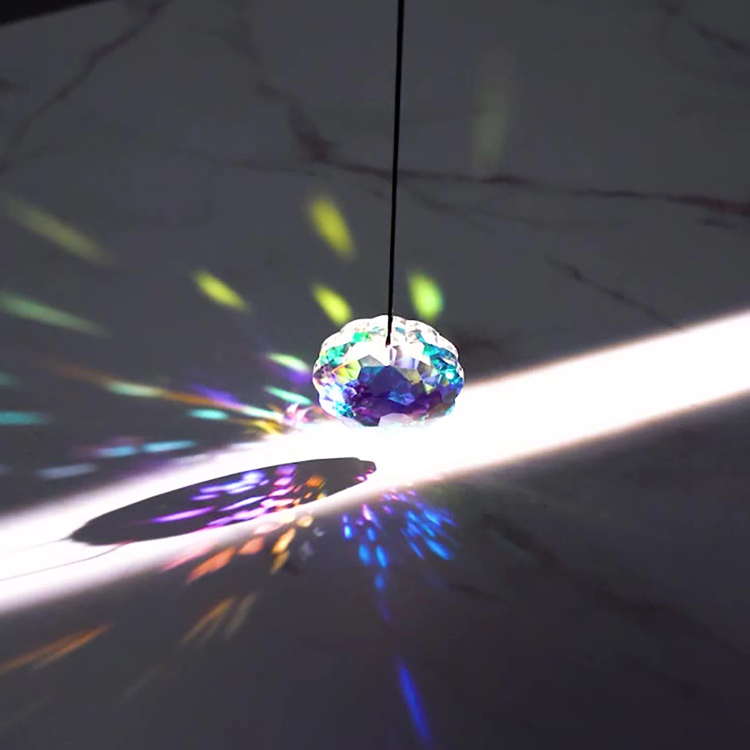 Rainbow Crystal Prism Suncatcher for Window — Boho Home Decor