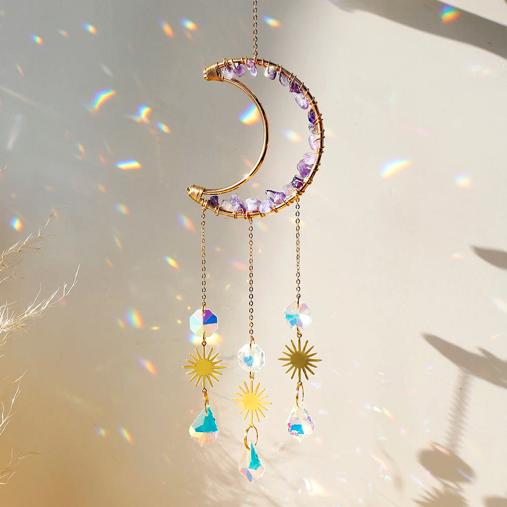 Crystal Moon Suncatcher