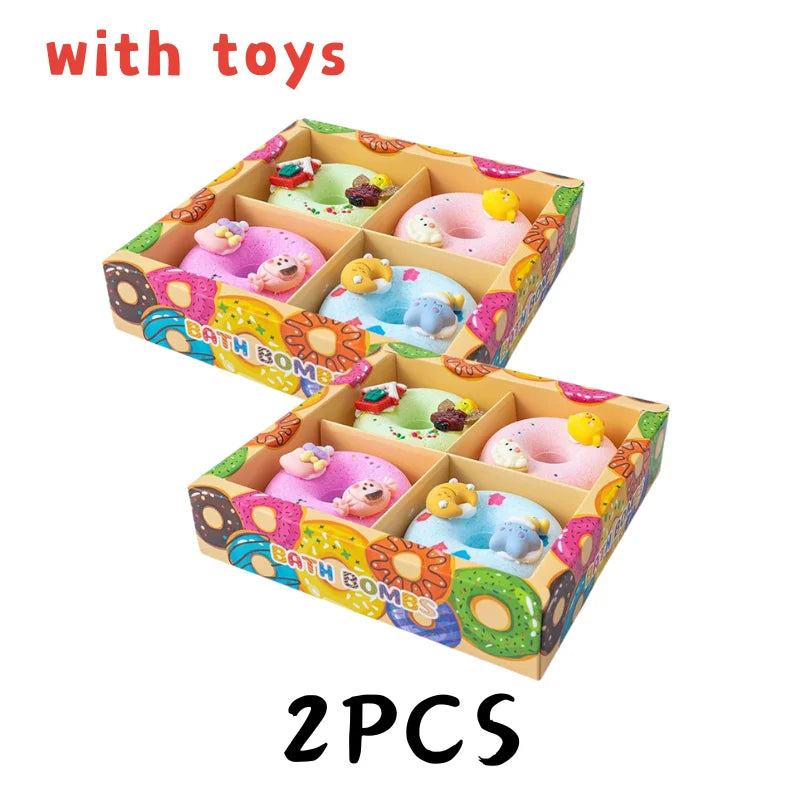 Donut Bath Bombs with Surprise Toys