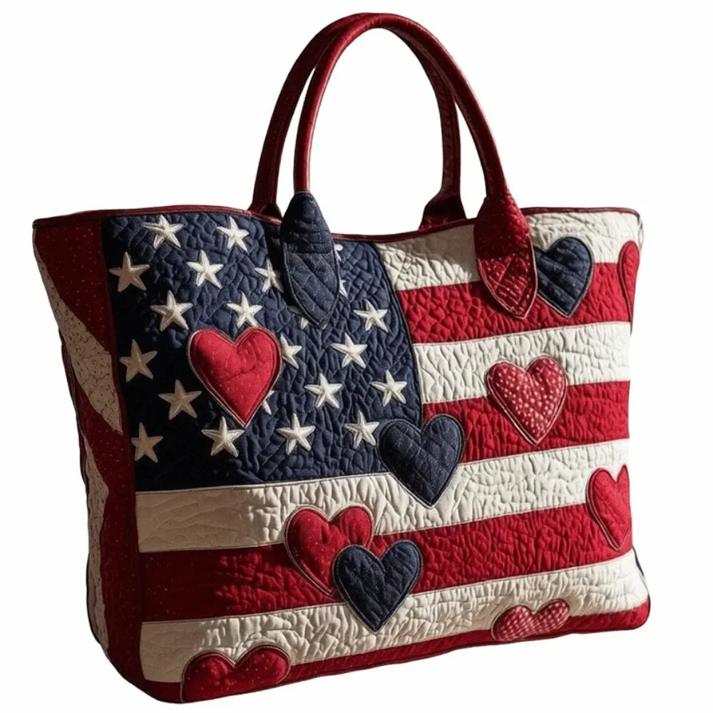 Quilted Tote Bag | Vintage-Style Large Capacity Everyday Handbag