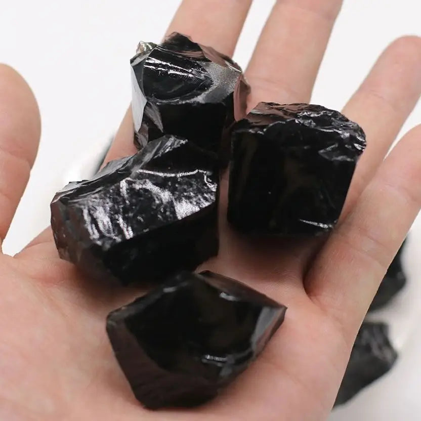 Raw Black Obsidian | Rough Stone Specimens