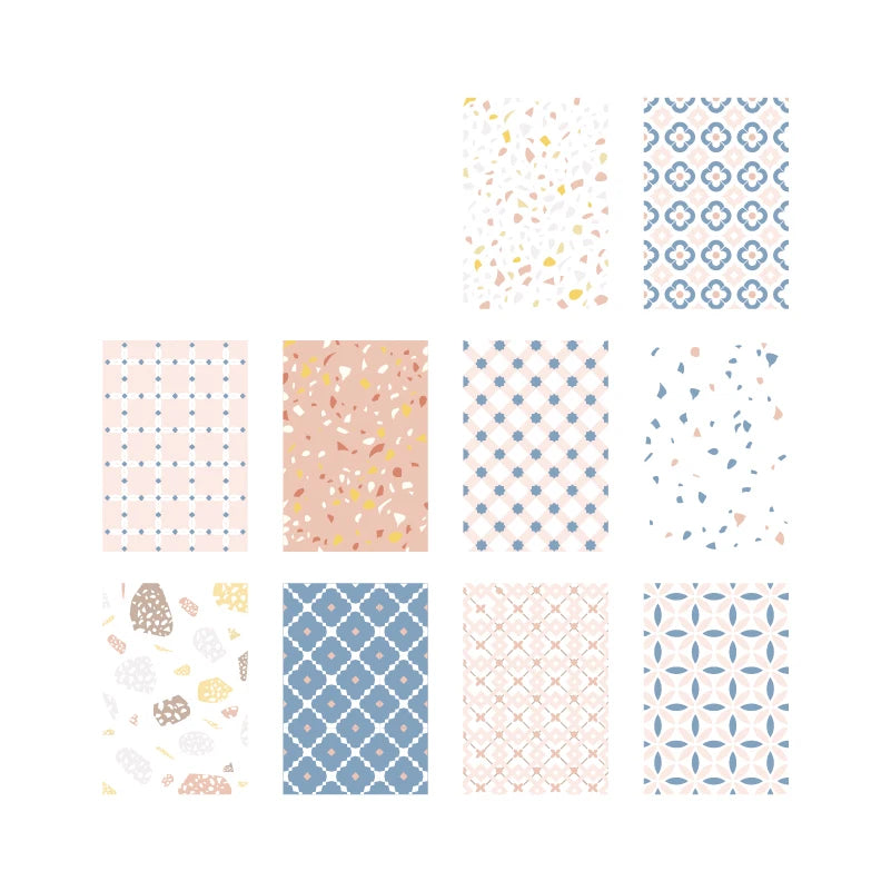 Kawaii Paper Cards for Journaling & Scrapbooking — 50 Pcs DIY Collage & Photocard Decoration Set