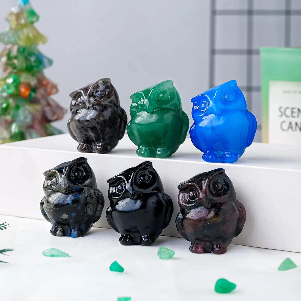 Mini Owl Crystal Figurine | Woodland Wisdom Keepsake