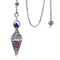 Crystal Pendulum Pendant | Natural Stone Dowsing Necklace