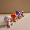 Halloween Mini Figurines Set | Pumpkins, Ghosts & Skulls | Spooky Resin Decor