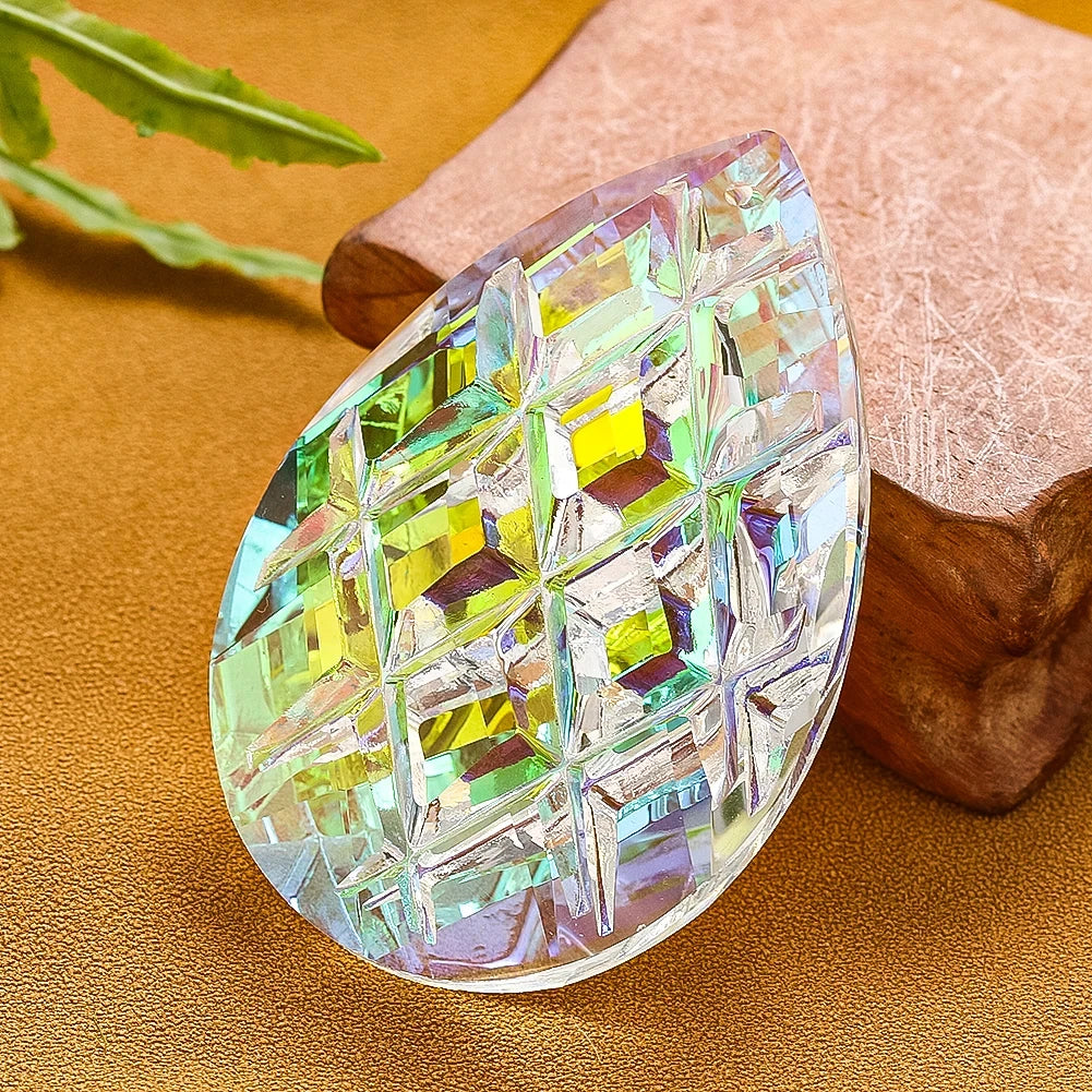 Crystal Glass Waterdrop Suncatcher Prism Pendant