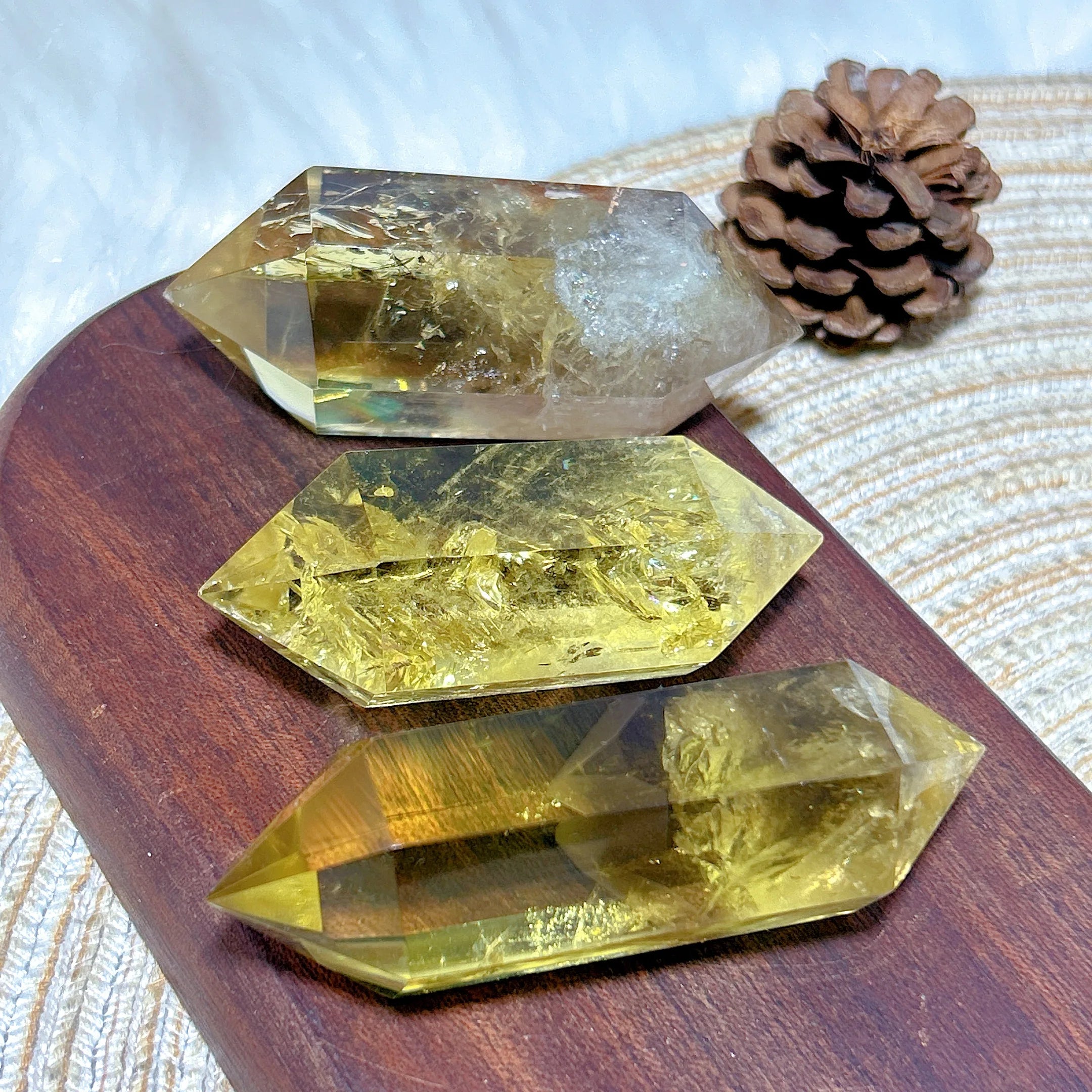 Smoky Citrine Double Tower Crystal
