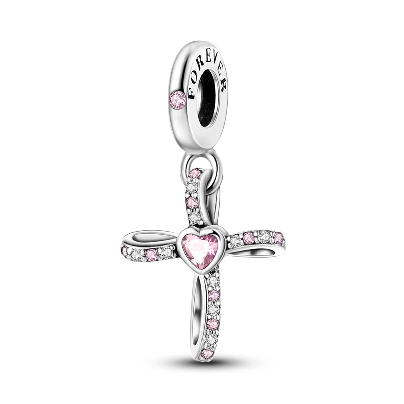 925 Sterling Silver Animal & Floral Charms for Bracelets – Cat, Sunflower & More