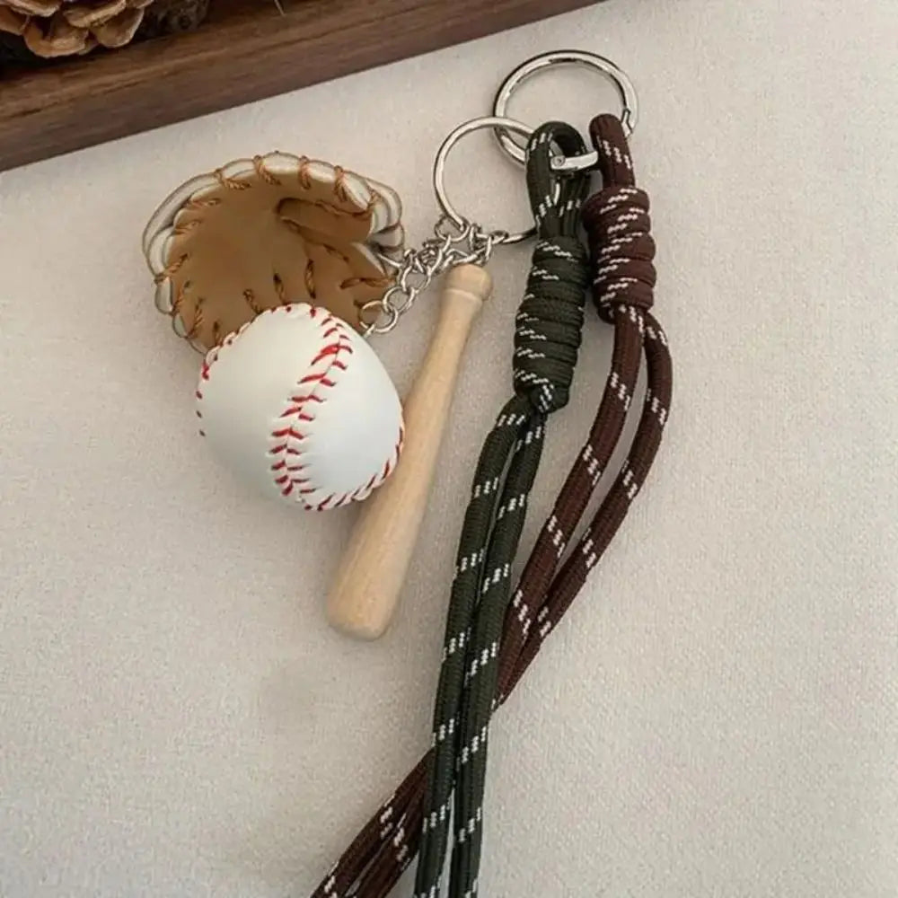 Baseball Braid Rope Bag Charm – Miu Style Woven Nylon Pendant