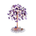 Crystal Money Tree — Feng Shui Gemstone Tree with Agate Slice Base