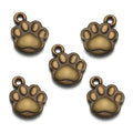 Bear Paw Charms – 20pcs Zinc Alloy Pendants for DIY Jewelry Making