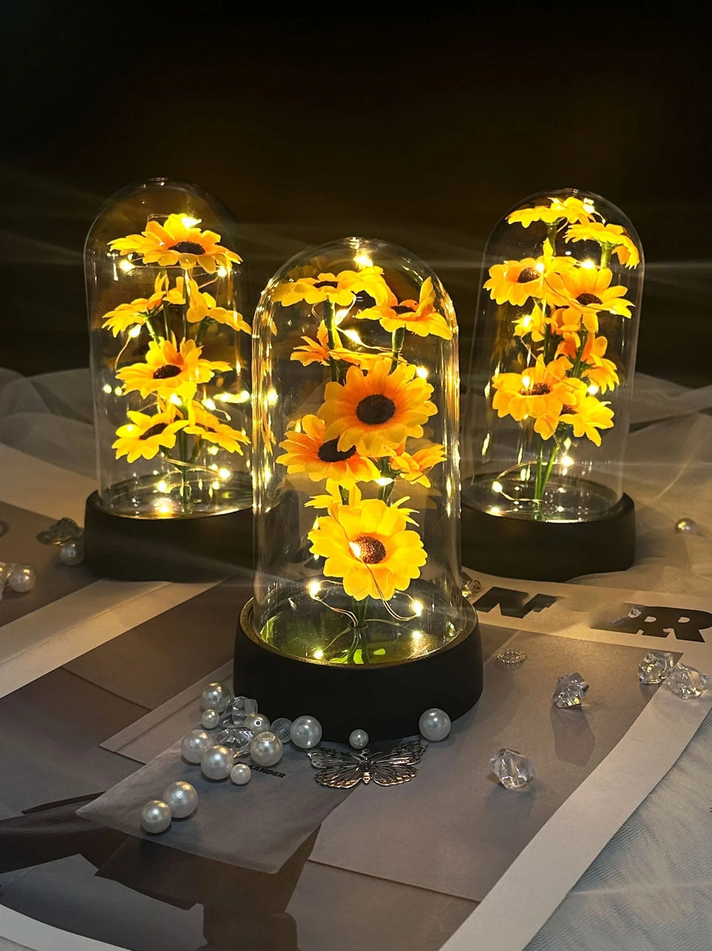 Golden Sunflower Eternal Flower Gift