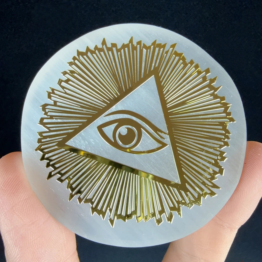 Natural Crystal Selenite Charging Plate