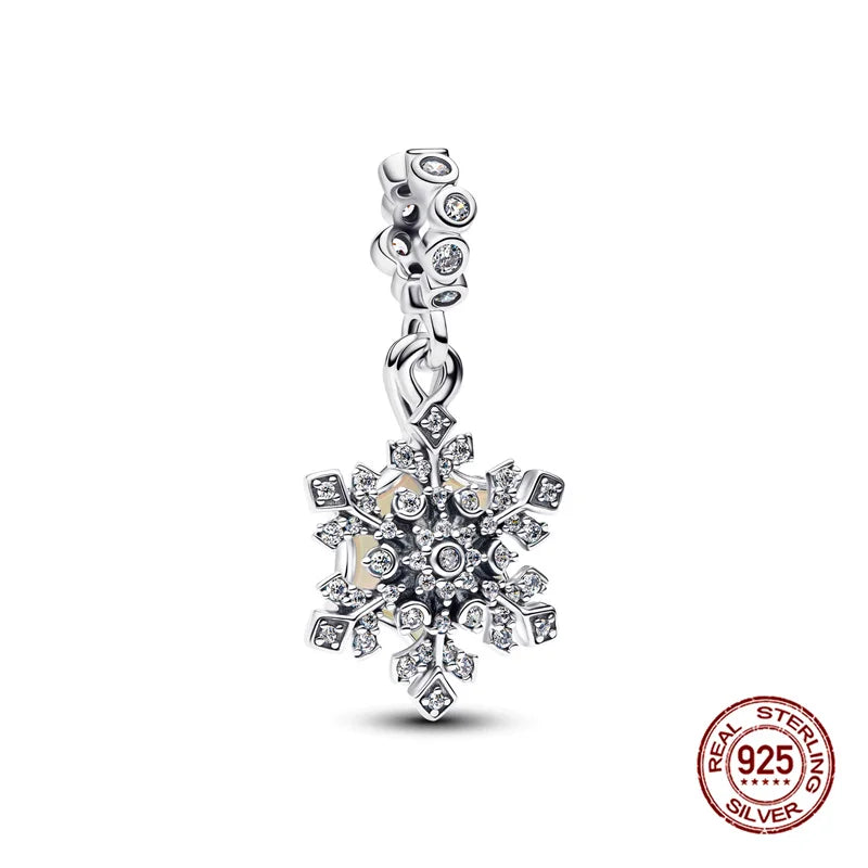 925 Sterling Silver Floral Charm Bead | Roses, Flowers & Lucky Clover for Bracelets & Necklaces