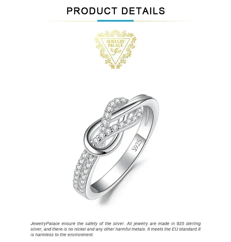 Infinity Love Knot Ring | 925 Sterling Silver