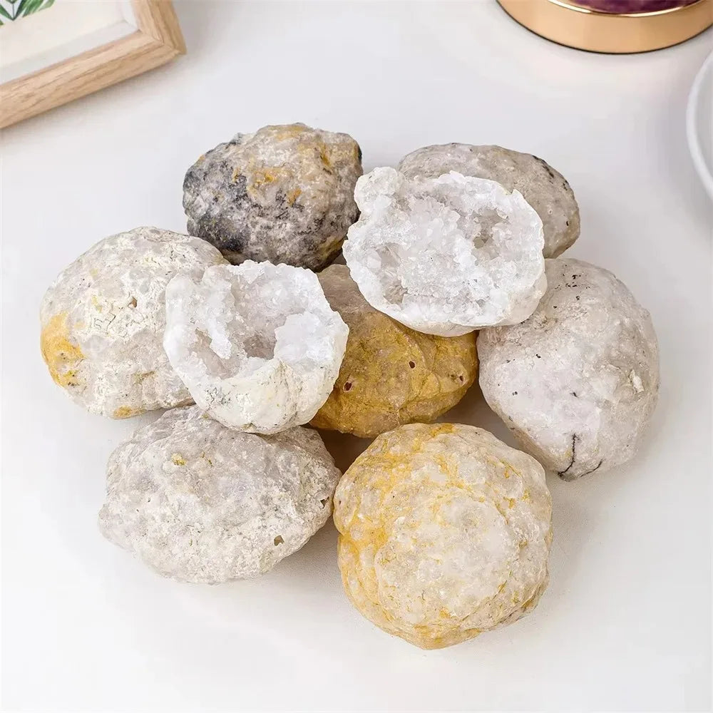 Natural Unopened Agate Geode | Raw Crystal Surprise — Break It Open!