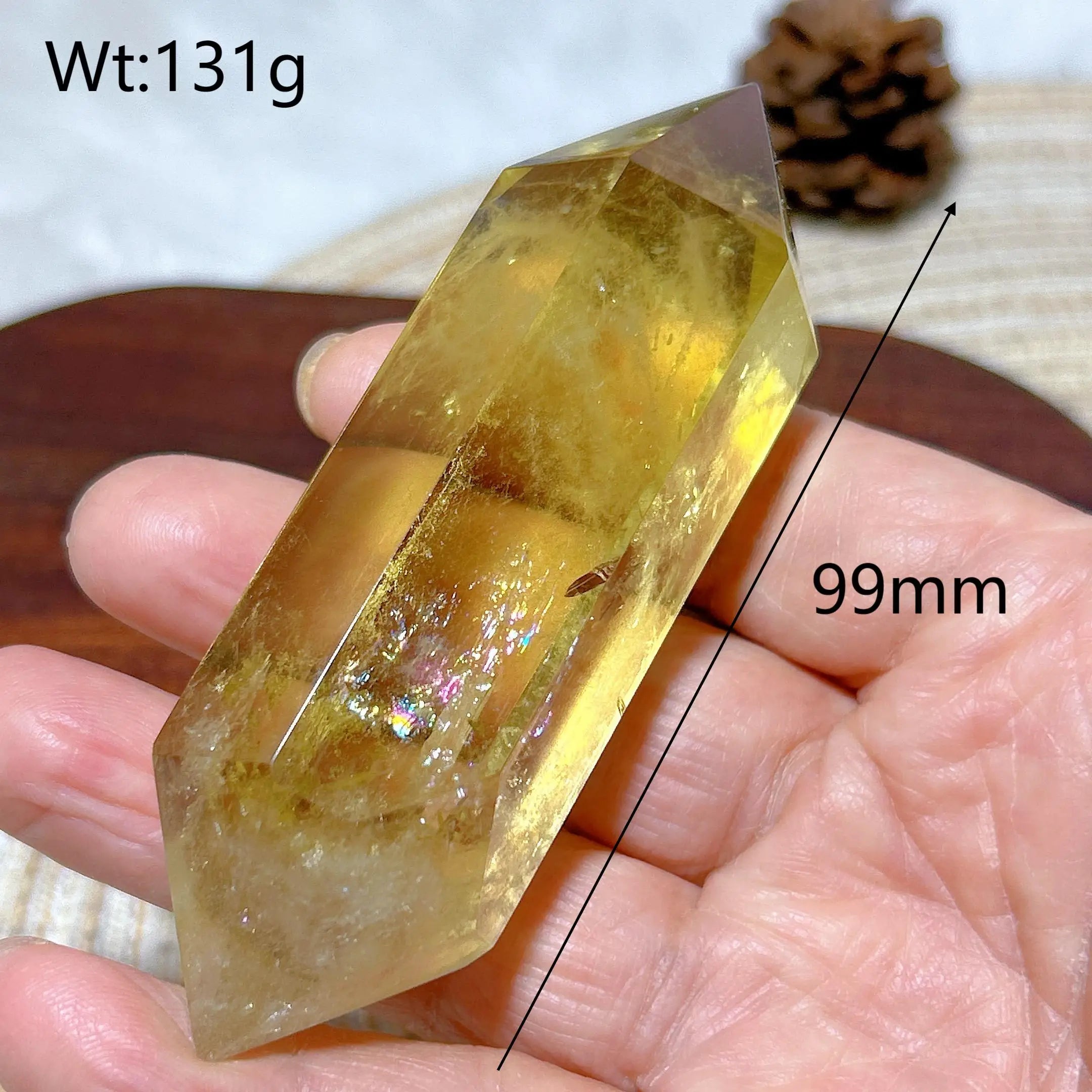 Smoky Citrine Double Tower Crystal