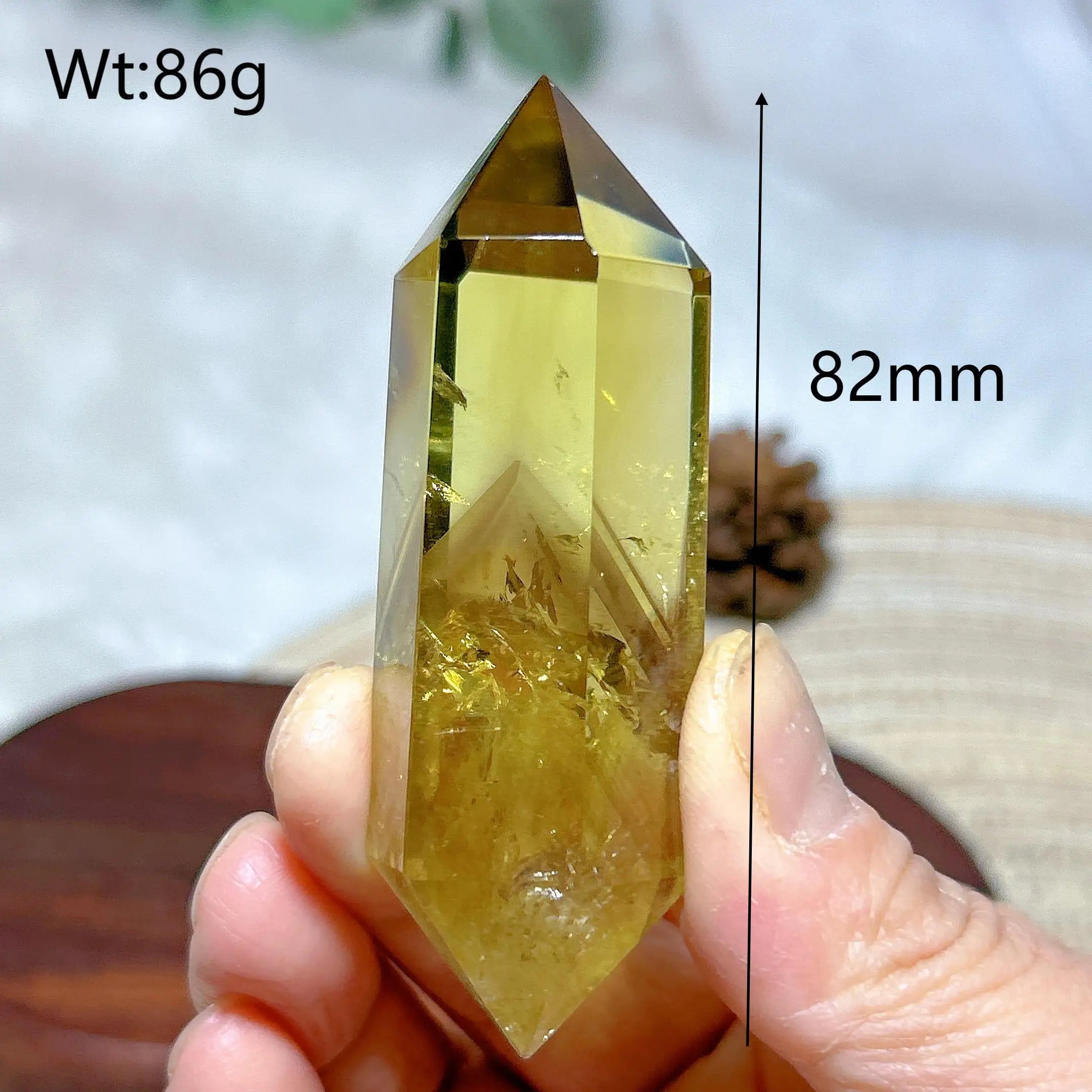 Smoky Citrine Double Tower Crystal