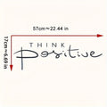 "Think Positive" Inspirational Wall Decal | Vinyl Quote Sticker