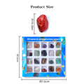 Chakra Healing Crystal Set | 20pc Gemstone Collection for DIY Jewelry & Décor