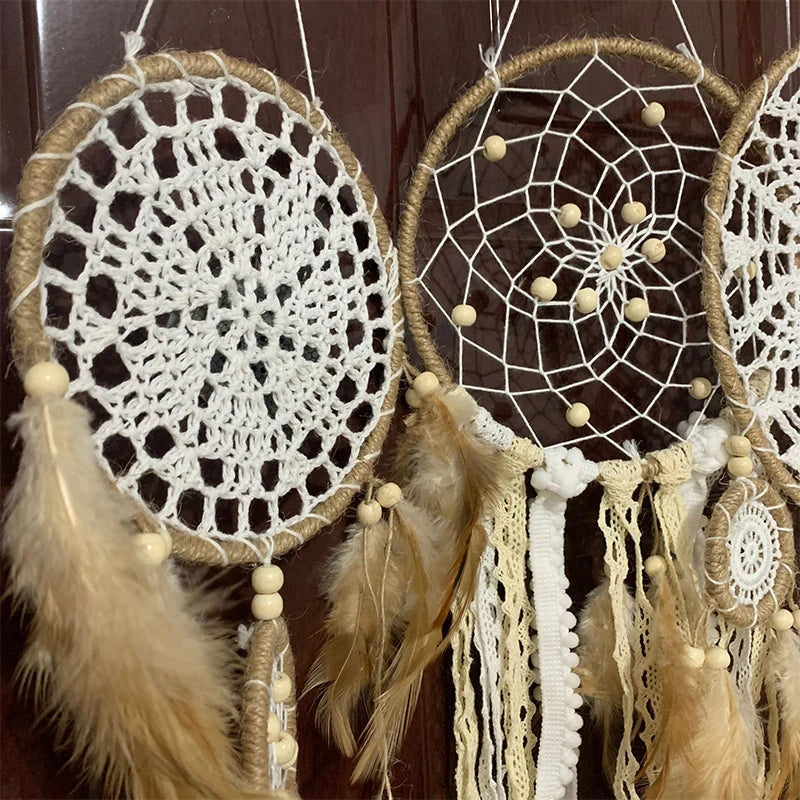Boho Handmade Dreamcatcher Set — 5 Pieces