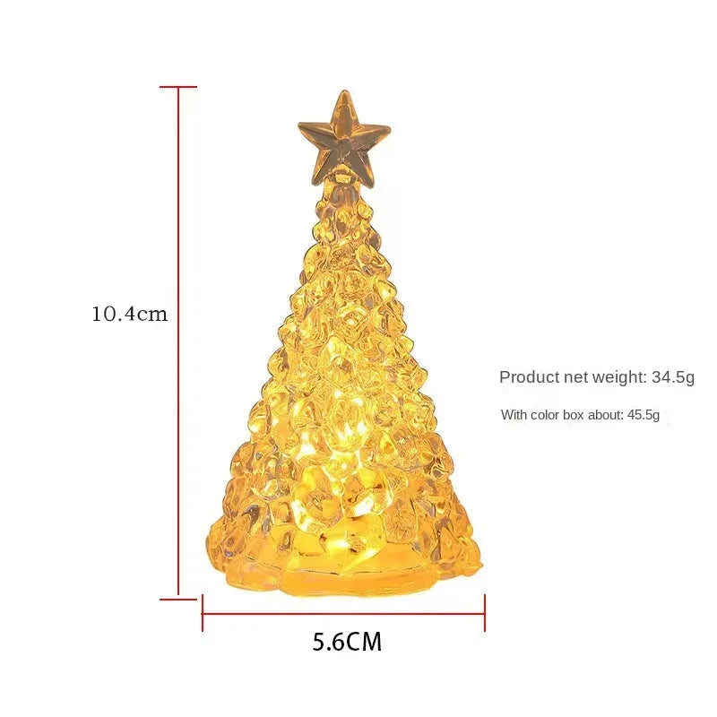 Mini LED Christmas Tree | Resin & Plastic Tabletop Decor
