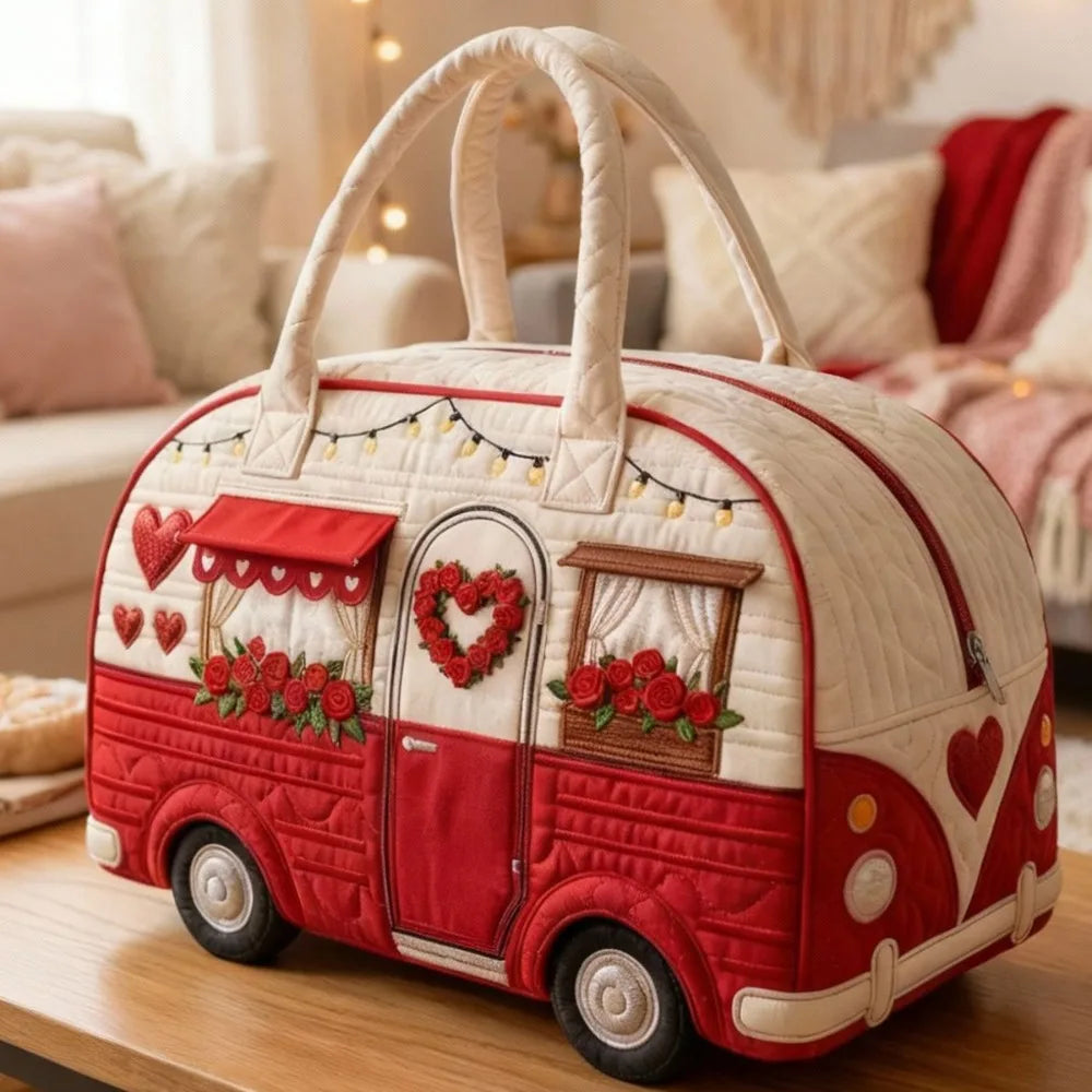 Quilted Duffle Bag | 3D Nature Scene Weekend & Gym Travel Bag