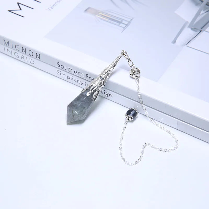 Crystal Pendulum Pendant | Natural Healing Stone | Reiki Chakra Energy
